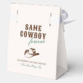 Dezelfde Cowboy Forever Bachelorette Hangover Kit Bedankdoosjes (Achterkant)