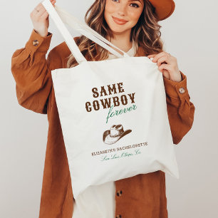 Dezelfde cowboy voor altijd vrijgezellenweekend tote bag