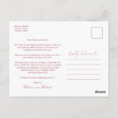 Dezelfde Liefde Downsize Huwelijk Eenvoudig Elegan Briefkaart (Achterkant)