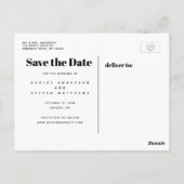 Dezelfde liefde Moderne typografie Foto Save the D Briefkaart (Achterkant)