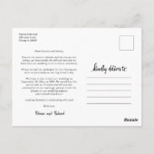 Dezelfde Liefde Schattige Hart Downsize Wedding 3 Briefkaart (Achterkant)