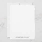 Dezelfde WEERGAVE EDITABLE KLOR wijzigt de datum-K Save The Date (Achterkant)