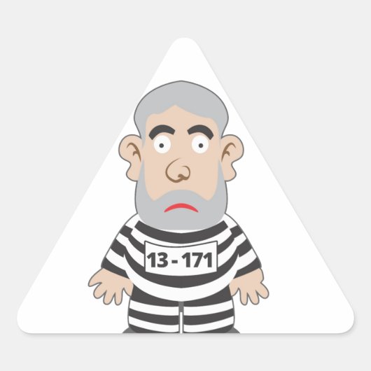 Dezenas de produtos Pixuleco Driehoek Sticker (Voorkant)