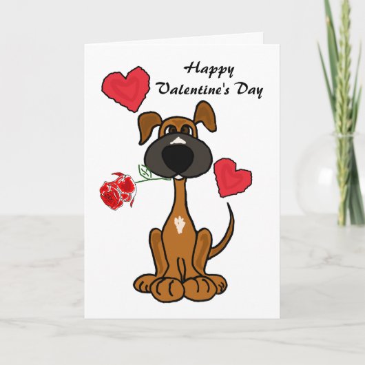 DF - Carte de jour pour les Valentines de Chien et (Devant)