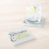 DF Celebration Weekend 2024 Onderzetter Glazen Onderzetter (Schuin)