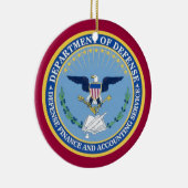 DFAS Custom kerstversiering Keramisch Ornament (Rechts)