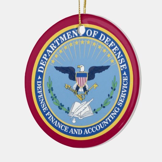 DFAS Custom kerstversiering Keramisch Ornament (Links)