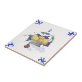 DFB02 Delft Fruit Basket Design Ceramic Tile Tegeltje (Zijkant)