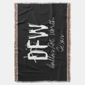 DFW Dallas Airport Code Deken (Voorkant Verticaal)