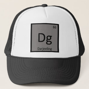 Dg - Darjeeling Chemie Periodiek Systeem Symbool Trucker Pet