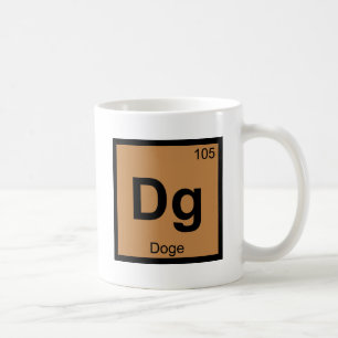Dg - Doge Meme Chemistry Periodic Table Symbol Koffiemok