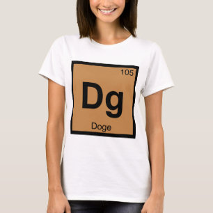 Dg - Doge Meme Scheikunde Periodiek Systeem Symboo T-shirt