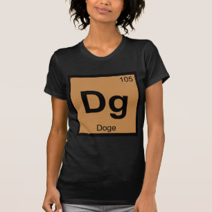 Dg - Doge Meme Scheikunde Periodiek Systeem Symboo T-shirt