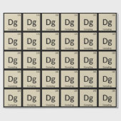 Dg - Dumpling Appetizer Chemistry Periodic Table Cadeaupapier (Vlak)