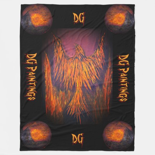 DG Fire Phoenix Fleece Deken (Voorkant)