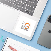 DG Mastermind Stickers - Diverse maten (Laptop met iPhone)