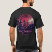 DG Paintings Maroon Forest T-shirt (Achterkant)