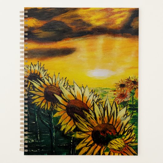 DG Paintings Sunflower Fields  Planner (Voorkant)
