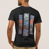 DG Paintings Sunset / Full Moon River  T-Shirt (Dos)
