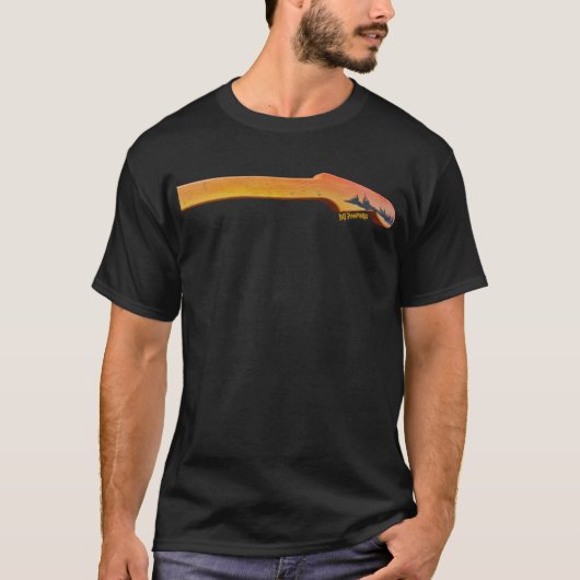 DG Paintings Sunset Lake Guitar Shirt (Voorkant)