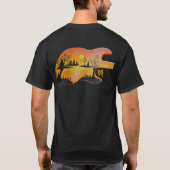 DG Paintings Sunset Lake Guitar Shirt (Achterkant)