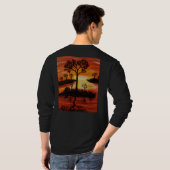 DG Paintings Sunset reflections lange mouw (2) T-shirt (Achterkant volledig)
