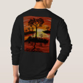 DG Paintings Sunset reflections lange mouw (2) T-shirt (Achterkant)