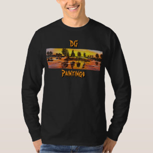DG Paintings Sunset reflections lange mouw (2) T-shirt