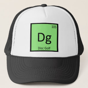 Dg - Schijven Golf Sports Chemistry Element Symbol Trucker Pet