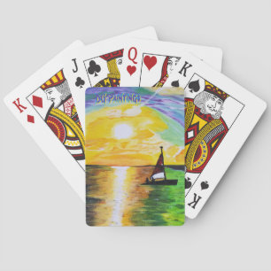 DG Schilderijen Zonsondergang Zeil Pokerkaarten