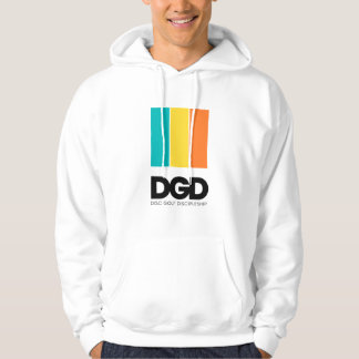 DGD Gestreepte Logo Hoodie (Wit)