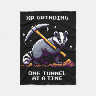 Dger Tunnel Pixel Gamer Stijl  Fleece Deken
