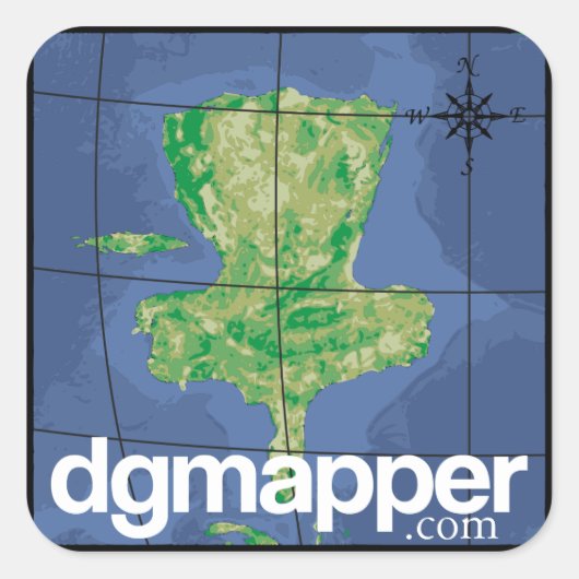 DGMapper.com Blad met Stickers (Voorkant)