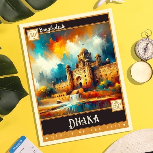 Dhaka, Bangladesh | schilderij Briefkaart