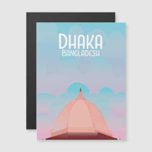 Dhaka Bangladesh Vintage stijl reisposter.