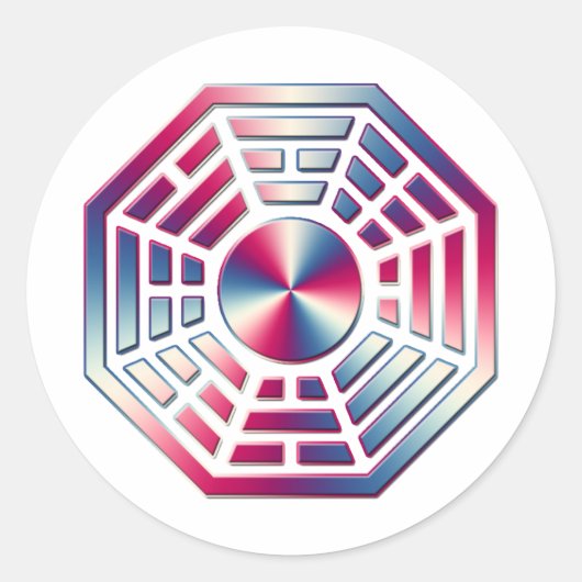 DHARMA 1 RONDE STICKER (Voorkant)