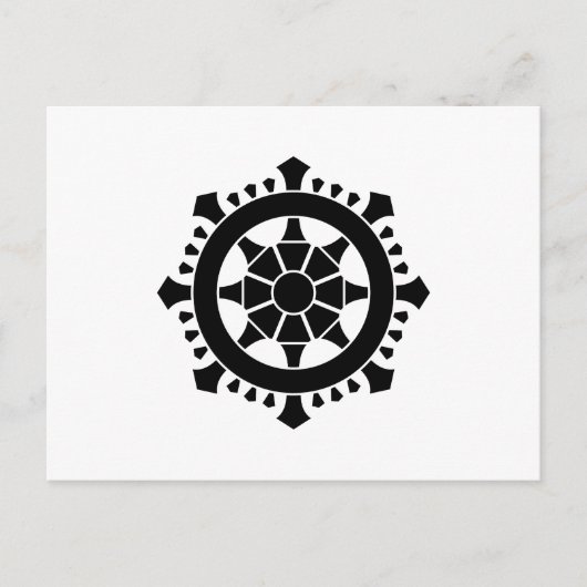 Dharma chakra briefkaart (Voorkant)