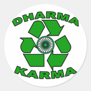 Dharma Karma Eco Design Ronde Sticker