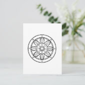 Dharma Wheel Briefkaart (Staand voorkant)