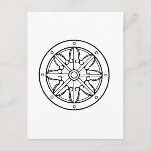 Dharma Wheel Briefkaart