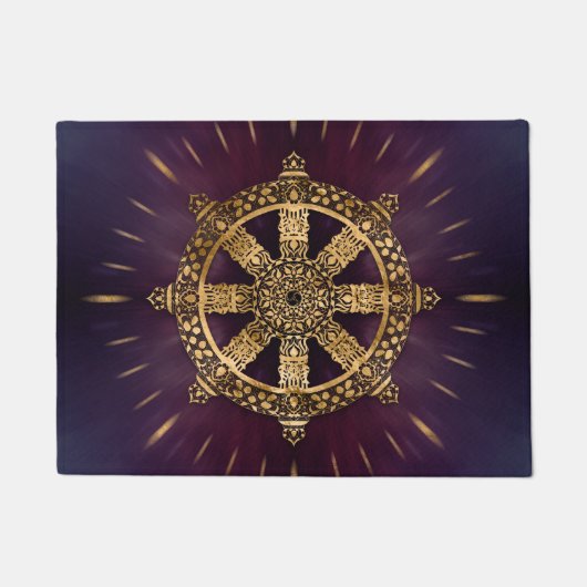 Dharma Wheel - Dharmachakra Deurmat (Voorkant)