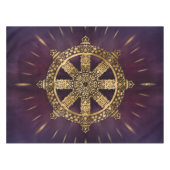 Dharma Wheel - Dharmachakra Tafelkleed (Voorkant (Horizontaal))