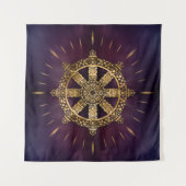 Dharma Wheel - Dharmachakra Wandkleed (Voorkant)
