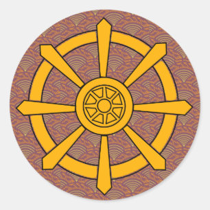 Dharma Wheel Ronde Sticker