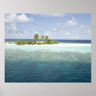 Dhiggiri-eiland, Zuid-Ari-atol, Malediven, Poster