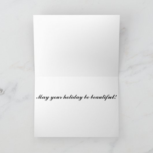 D'hiver carte de Noël encore (Intérieur)