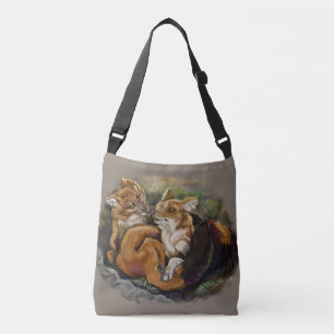 Dhole Cuddle Couple Crossbody Tas