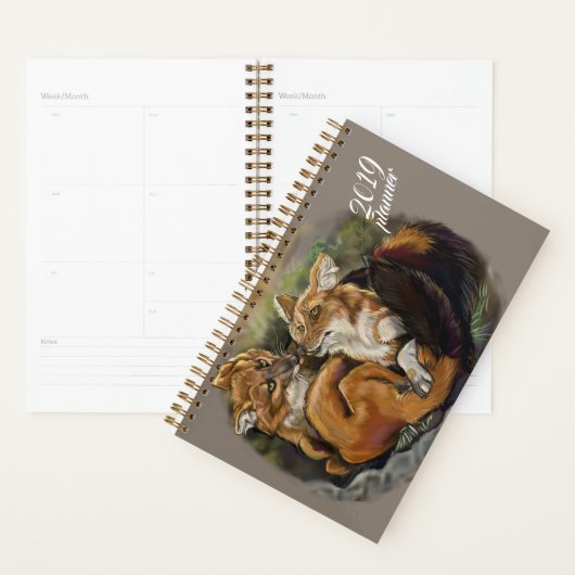 Dhole Cuddle Couple Planner (Display)