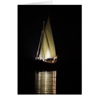 Dhow à Doha, la nuit
