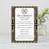 Dhr. en Mevr. Formeel Klassiek Grieks Sleutel van  Programma (Staand voorkant)